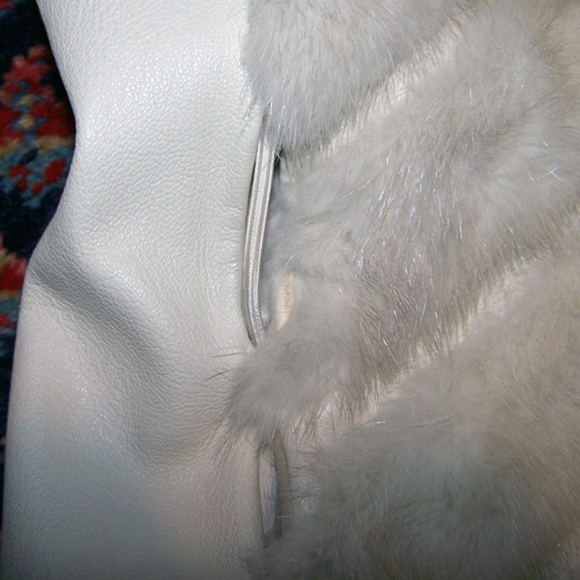VTG Gwynn Carpenter Mink Fur Winter White Coat - Picture 9 of 12